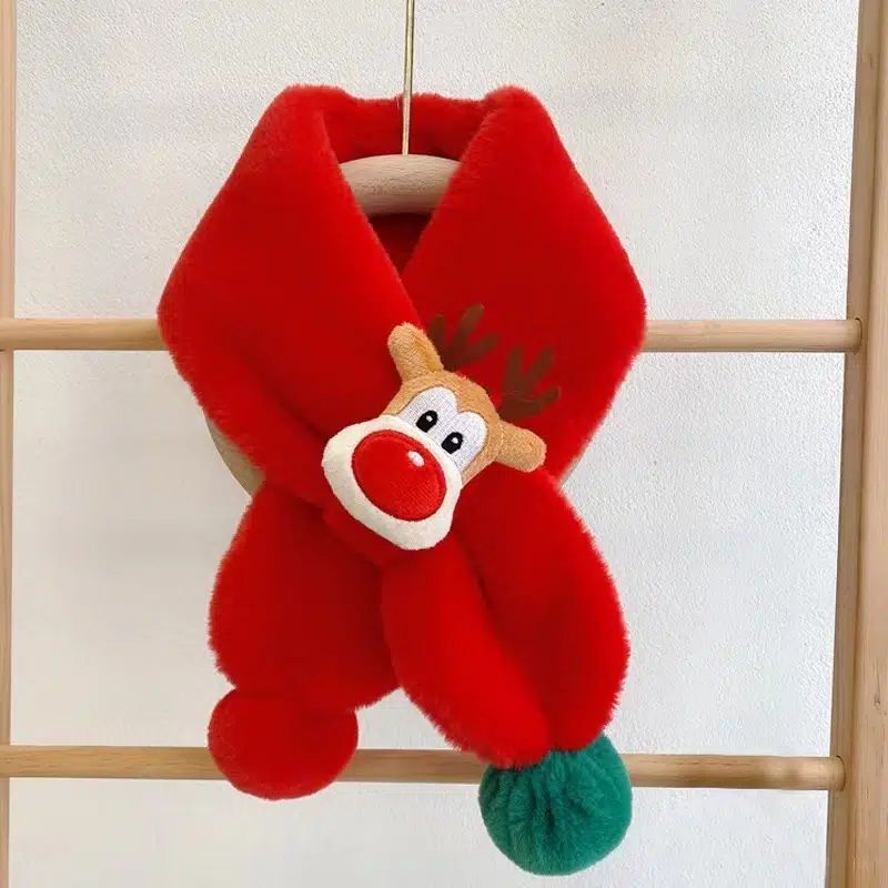 Children's Scarf Warm Plush Thick Windproof