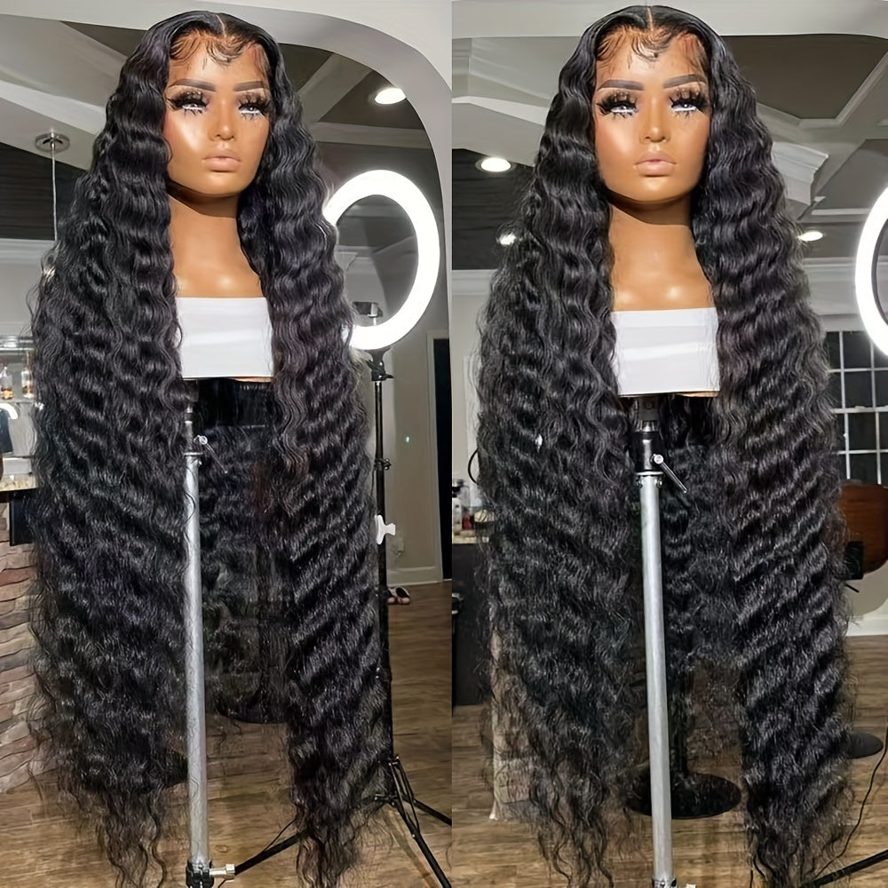 Synthetic Wig 13x4 Lace Front Loose Curly Wave, Glueless in 24- or 32-Inch Lengths for Parties — image 1