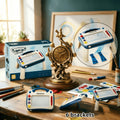 Kids Magnetic Drawing Board 3-in-1 Doodle Kit – Reusable Erasable Toddler Art Toy with Stamps, Pen & Stand | STEM Learning Gi