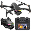 LCD Screen Drone Dual Cameras Brushless Motor Foldable RC Quadcopter with the Listed Color, Size or Set Options for Everyday 