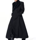 Noble Stitched Lapel Long Trench Coat Blazer