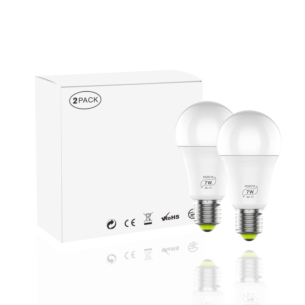 LED Smart Wifi Bulb Supports Alexa And Googleled Voice Control Colorful Lights