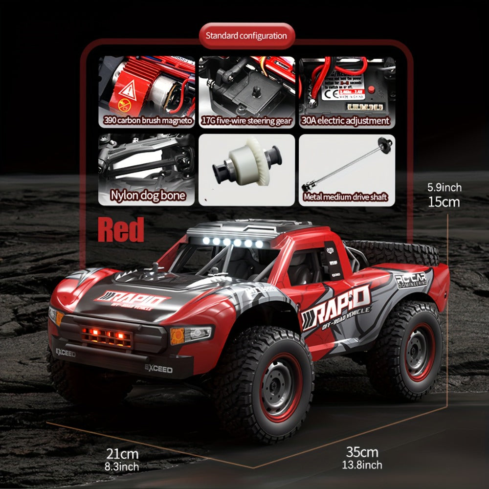 Remote Control Car, RAPTO 1:14 Scale 4WD Off-Road Truck with Carbon-Brush or Brushless Motor Variants and 2.4GHz Control — im