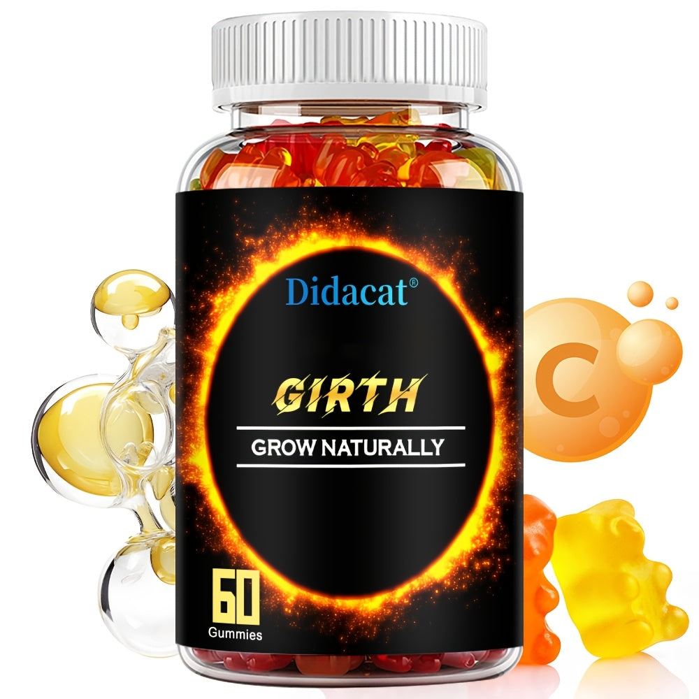 GIRTH Men's Performance Gummies with Ashwagandha for Bath Time, Home Spa and Personal Care — image 6