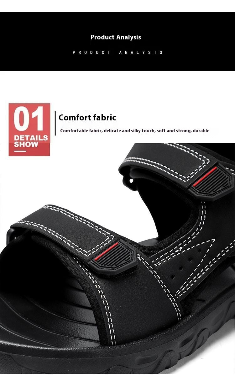 Men's Non-slip Deodorant Water-soaking Eva Ultra-light Velcro Breathable Quick-drying Wading Shoes