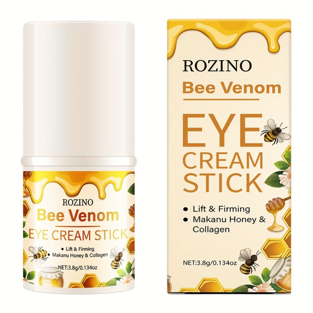 ROZINO Bee Venom and Honey Eye Cream Stick, 3.8g in a Compact White Twist-Up Cosmetic Tube — image 9