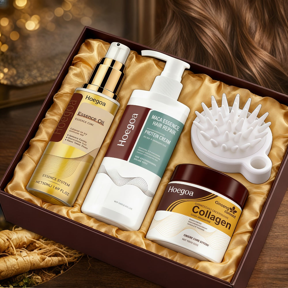 Argan Oil Hair Care Kit 4pcs for Women, Keratin & Moroccan Oil Deep Set with Conditioner, Hair Mask — image 1