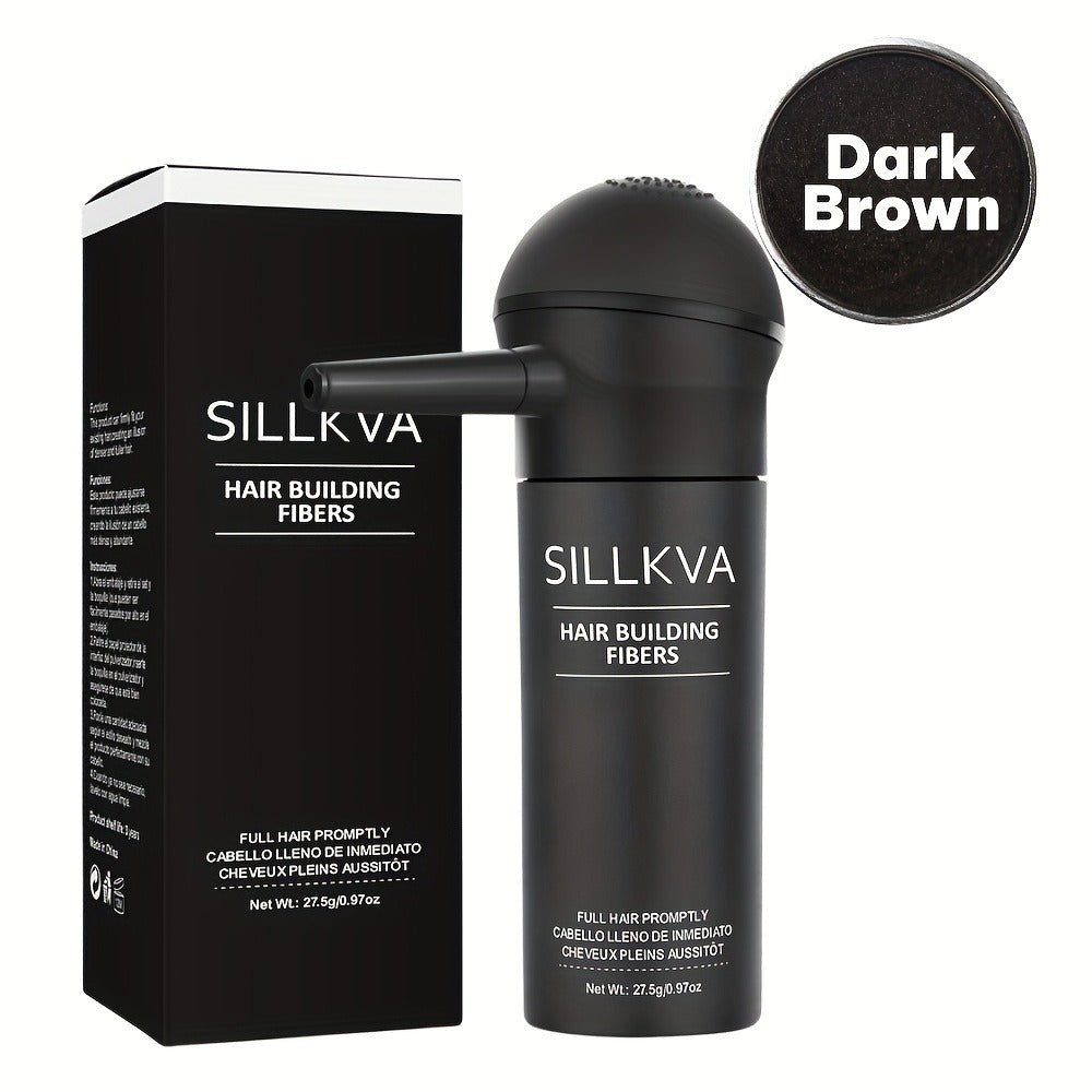 Hair Fibers Spray Applicator Kit Instant Thickness for Thinning Hair & Bald Spots SILLKVA for Makeup, Travel and Everyday Van