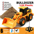 RC Construction Truck Toy 1:24 Scale Alloy Bulldozer Dump Truck & Excavator, 11-Channel Remote Control with Forward — image 1