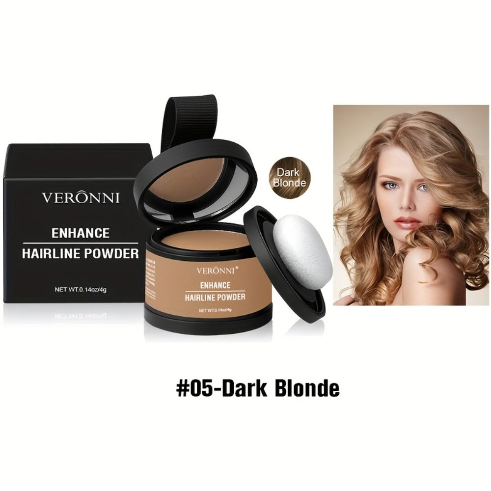 Hairline Shadow Powder Kit with Brush – Waterproof Hairline Concealer & Hair Root Touch Up Powder | Instant Fuller-Looking Ha