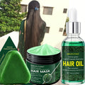 Three-Piece Usman Grass Hair Care Kit with 120g Triangular Shampoo Bar, Oil and Mask Formats — image 13
