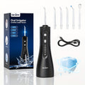 Water Flosser SEJOY Cordless Oral Irrigator with 300ml Tank, Five Modes, Five Nozzles, 1800mAh Battery and USB Charging — ima