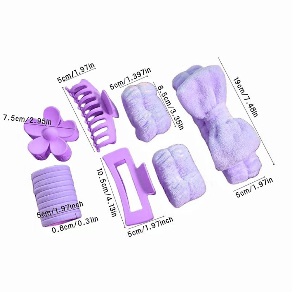 Hair Accessories Mixed Headband, Hair Clip, Hoop and Elastic Set in Fourteen Color Combinations — image 27