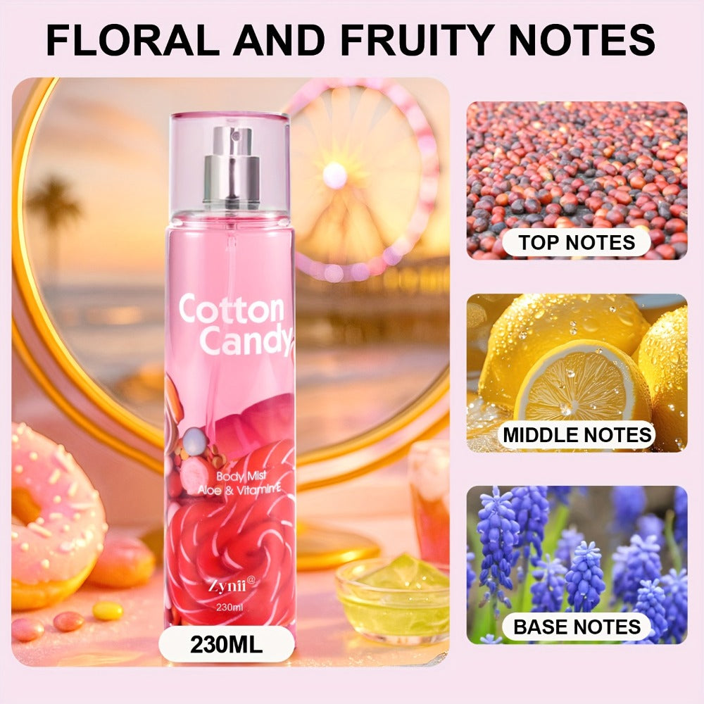 Fragrance Body Mist for Women, Floral, Fruity, Musk & Vanilla Body Spray with Aloe & Vitamin E, 3-8 fl oz — image 9