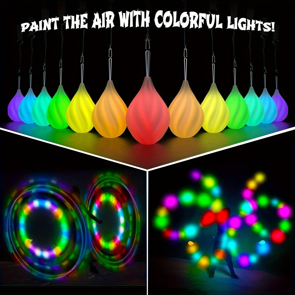Glow Poi Balls LED Spinning Set 1 Pair with the Listed Color, Size or Set Options for Everyday Use — image 5