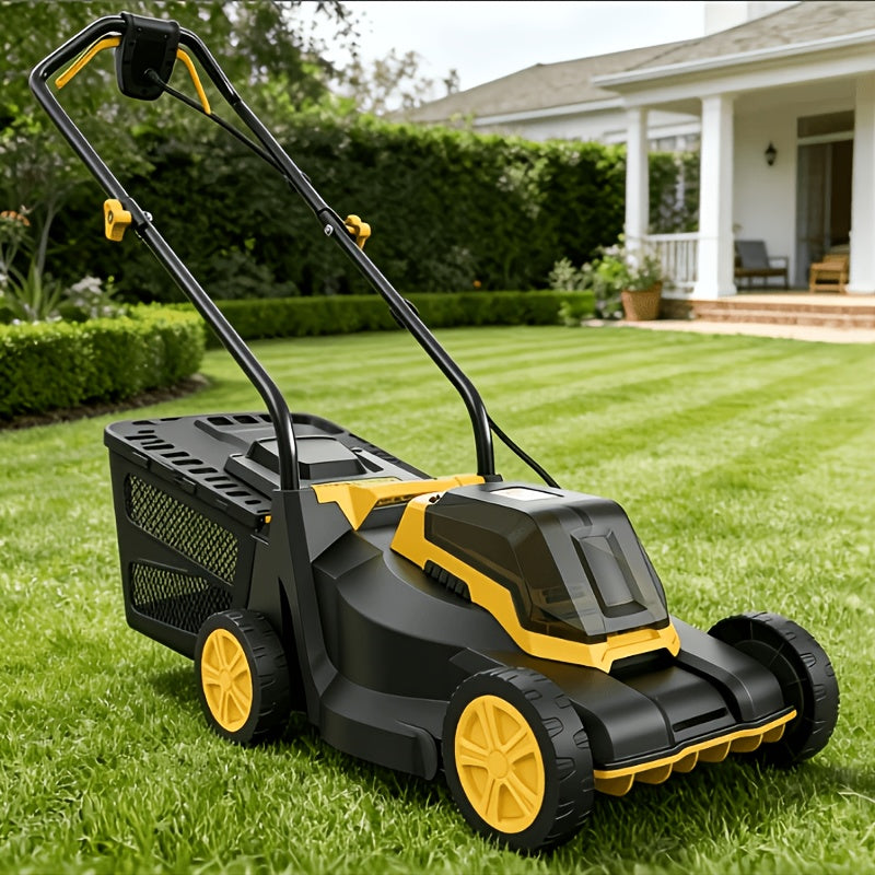 Brushless Cordless Lawn Mower 20V Compatible with Dewalt 20V MAX Battery 14-Inch 700W Pure Copper Motor for Garden, Patio and