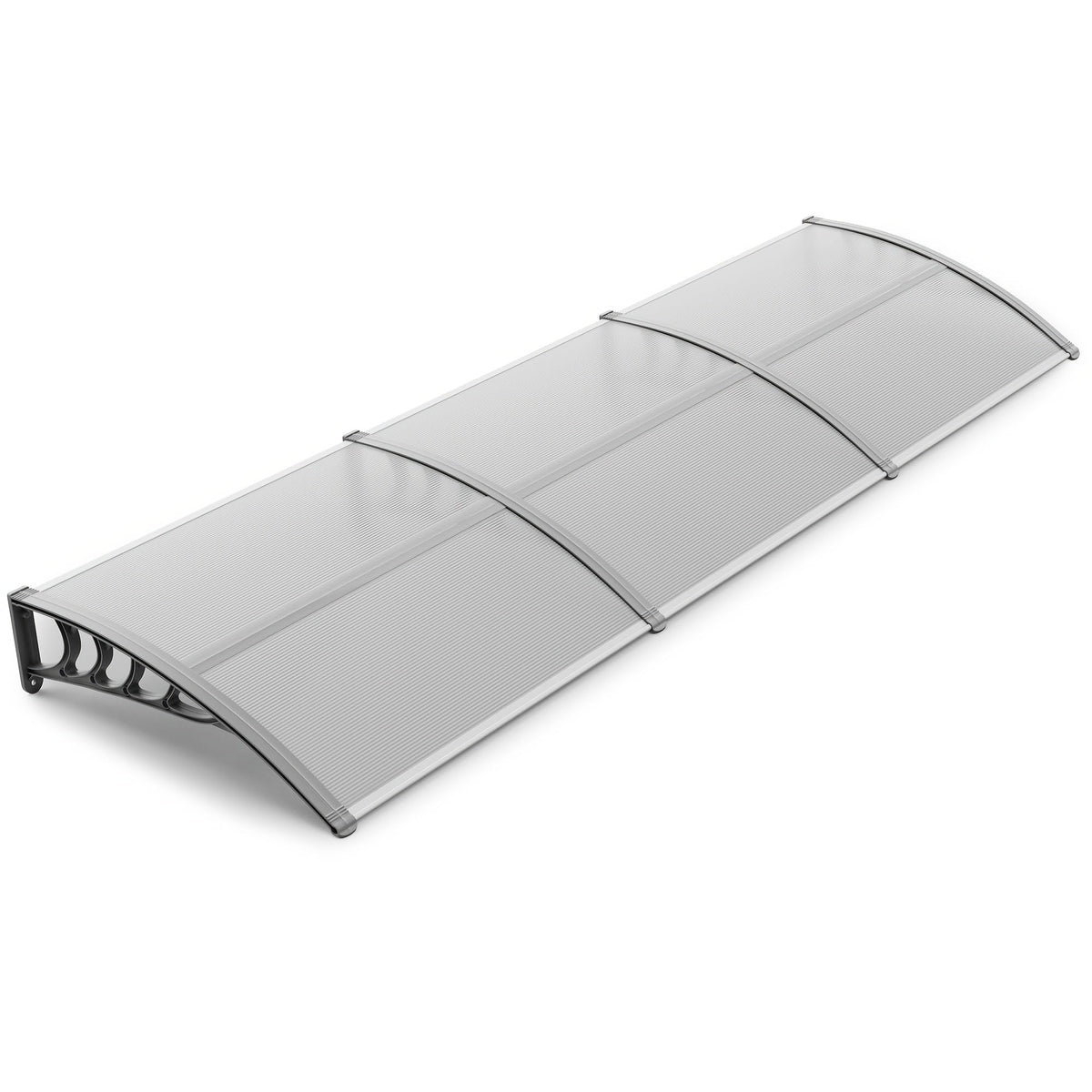 Door Awning 120"x40" Polycarbonate Canopy UPF50+ UV Rain Snow for Garden, Patio and Yard Use — image 3