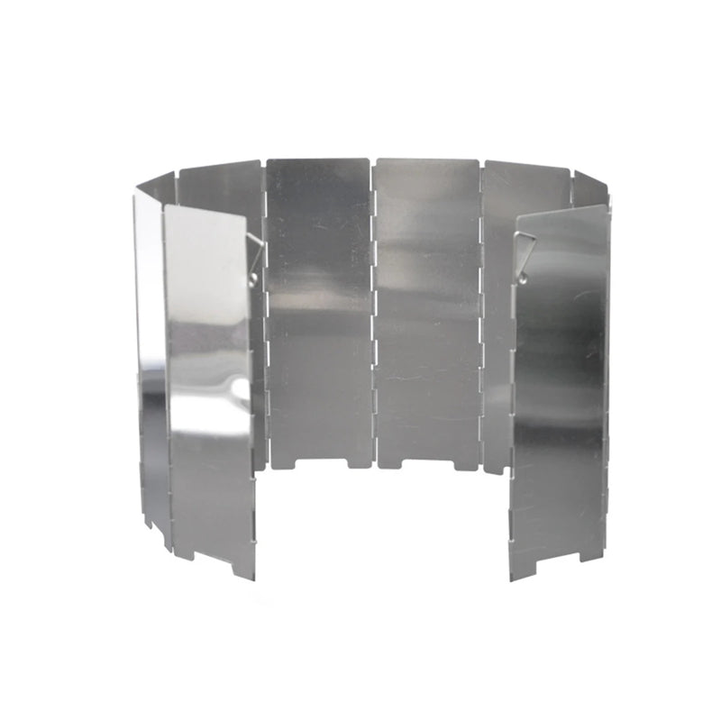 10 Plates Foldable Gas Stove Windshield Outdoor Camping Cooking Burner Windproof Screen Aluminium Alloy Outdoor Stove Wind Shield - V.I.P Digital Presence