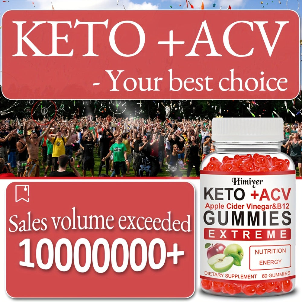 Keto ACV Gummies with Apple Cider Vinegar Vitamin B12 B6 for Women Men for Bath Time, Home Spa and Personal Care — image 10