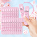Twenty-Piece Pink Sakura-Print Mini Hand Cream Set with Individual 3-Gram Travel Sachet Tubes — image 12