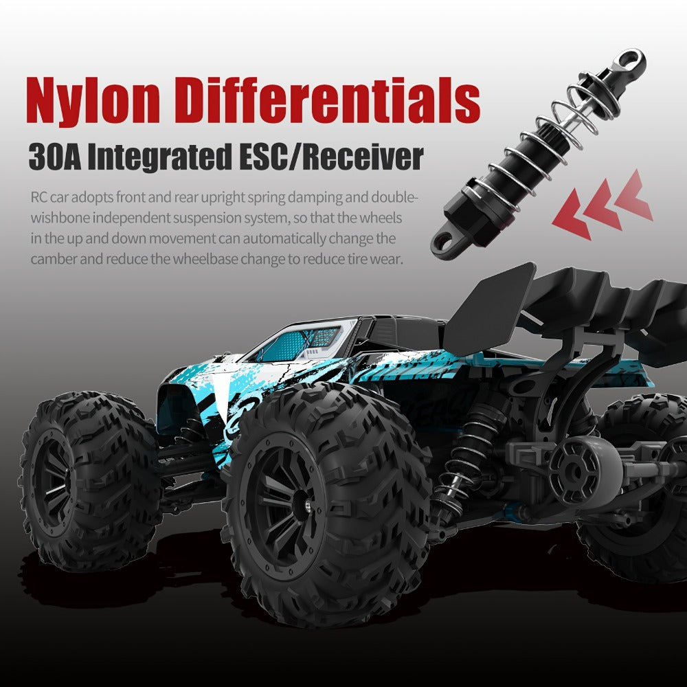 Remote Control Car in a 1:16 4WD RC390 Off-Road Design with LED Lights and Two Batteries — image 8