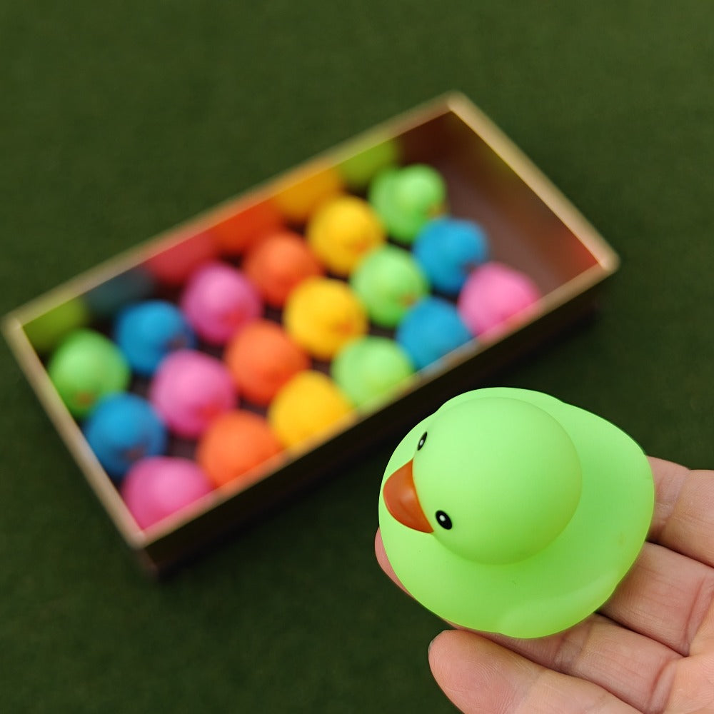 72-Piece Assorted Mini Rubber Duck Set in Mixed Colors for Supervised Bath, Pool and Party Play — image 1
