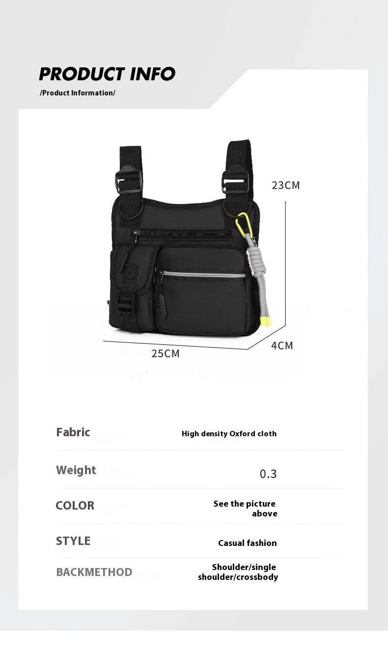 Workwear Functional Vest Chest Bag Reflective