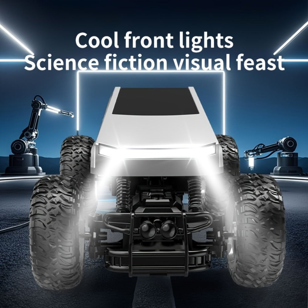 1:16 RC Monster Truck 2.4GHz 4WD Large Wheel Off-Road Pickup with LED Lights 45° Climb, Remote Control Car for Boys Kids — im