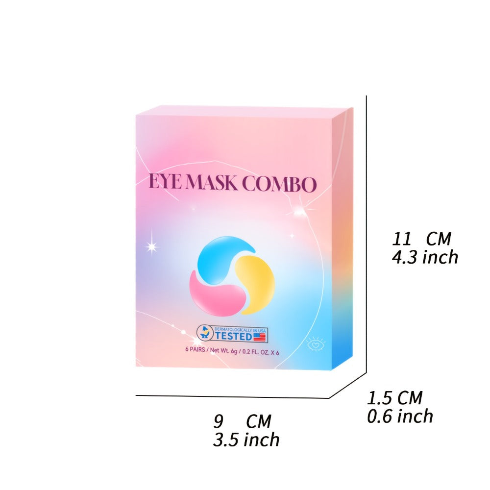 Collagen Eye Mask Patches 40 Pairs – Caffeine & Aloe Vera Under Eye Patches 4 Types Eye SPA Multi-Color Depuff Dark Circle Mo
