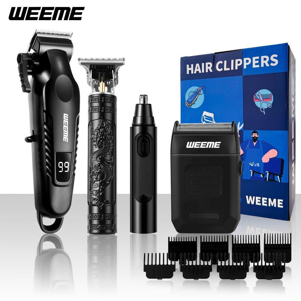 Hair Clippers & Trimmers WEEME Two- or Three-Piece Set with T-Blade, Foil Shaver, USB Charging and Color Options — image 14
