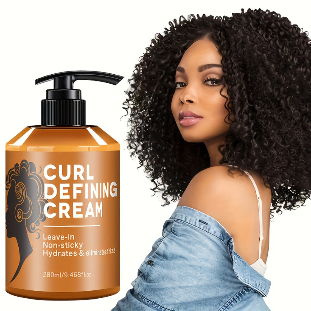 280ml Curl Styling Cream with Argan and Jojoba Oils in an Amber Leave-In Pump Bottle for Wavy Hair — image 7