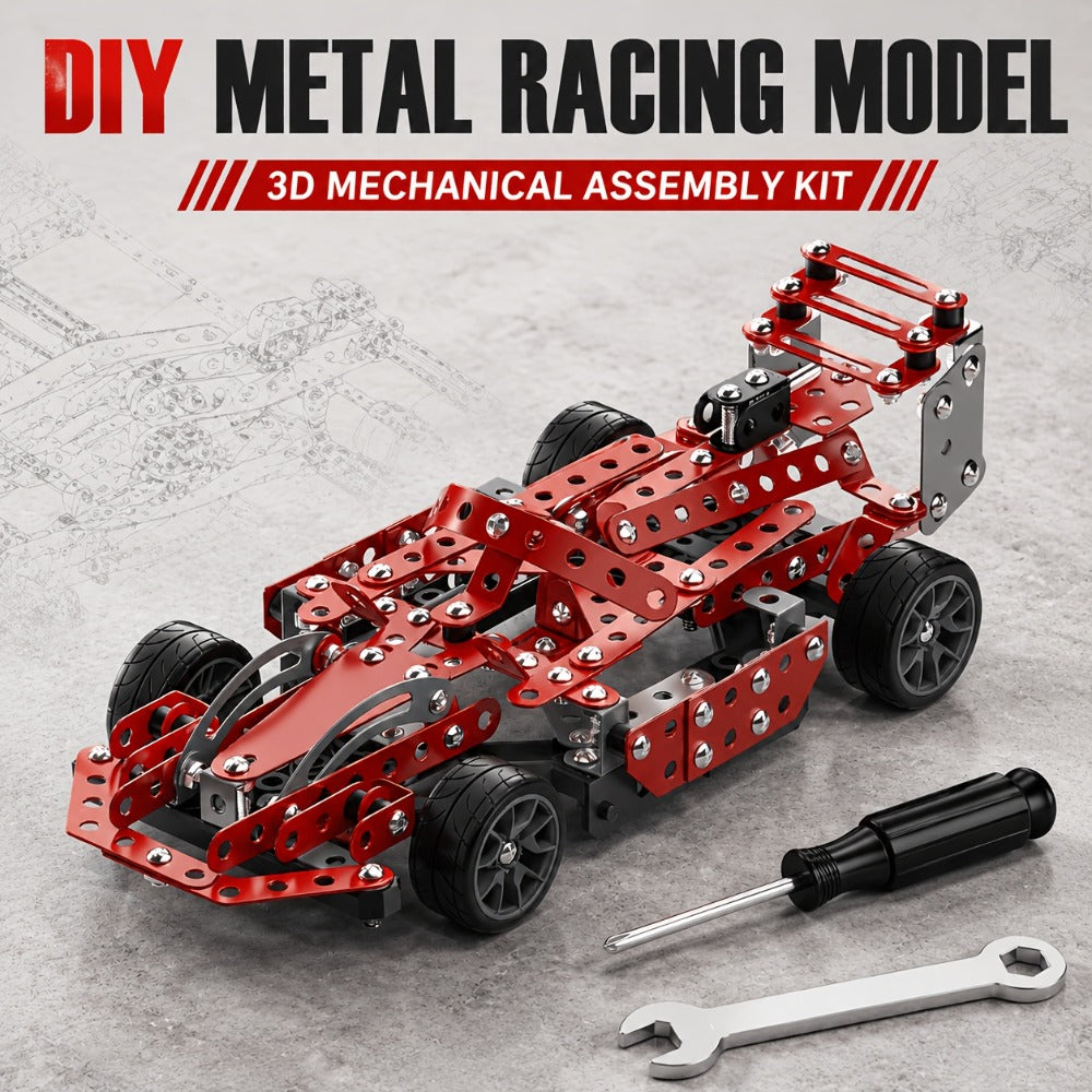 STEM Building Kit Model Car 283-287 Pcs Motorized Assembly Vehicle Toy with Tires & Openable Hood — image 2