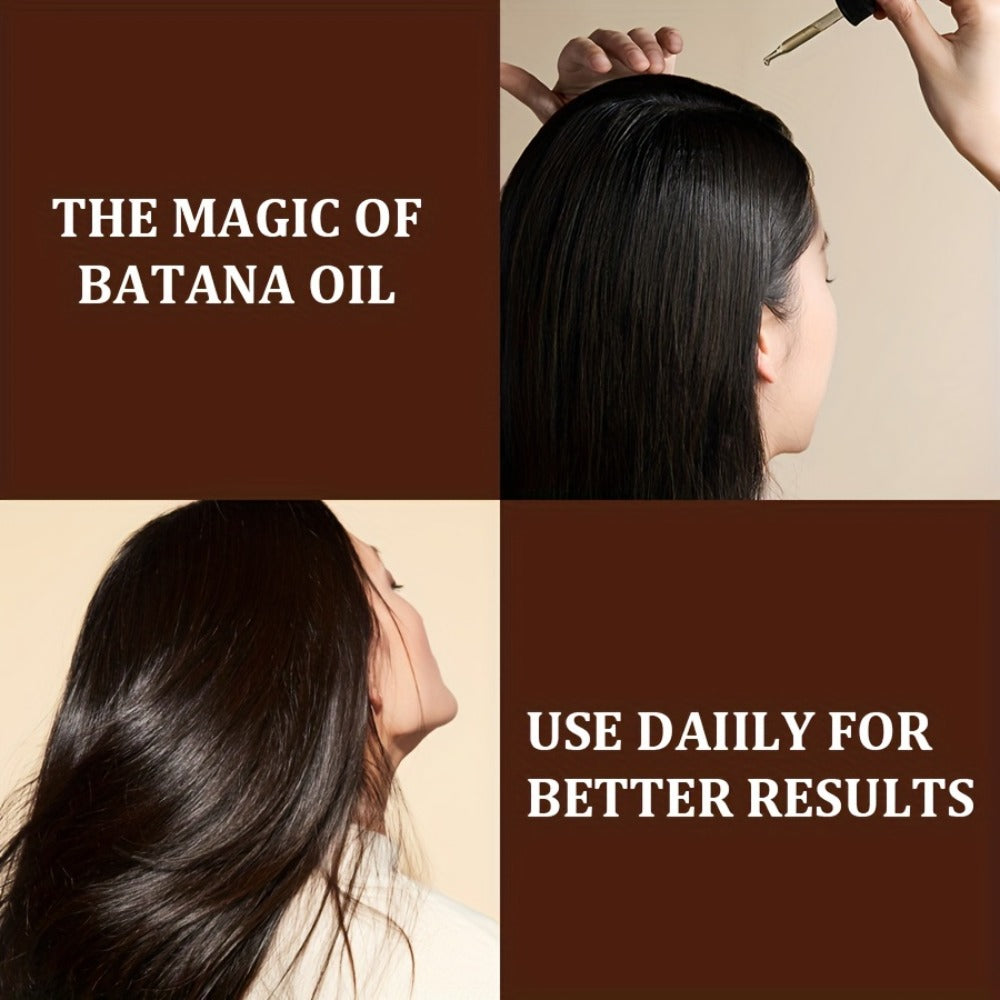 Batana Oil Hair Treatment Leave-In Essence 30ml – Plant Extract Deep Moisturizing Scalp Care, Lasting Fragrance, Frizz Contro