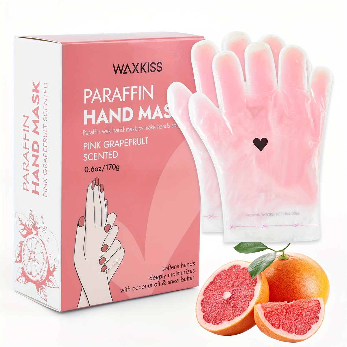 Paraffin Wax Hand & Foot Mask Deep Moisturizing Beauty Treatment – Smooth Soft Skin, Pink Grapefruit & Lavender Scents — imag