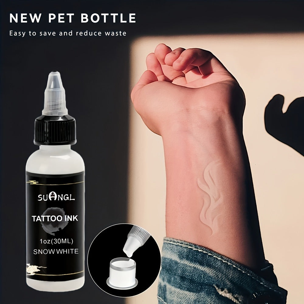 Tattoo Ink Black and White 1.01oz Bottle Options with Single, Two-Bottle and Mixed Color Sets — image 4