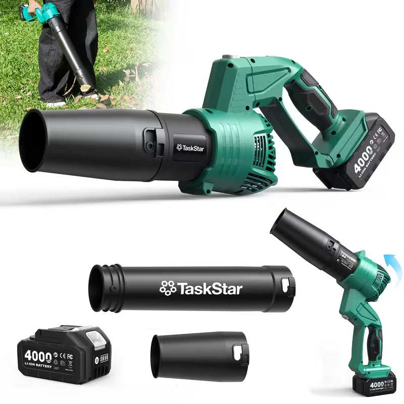 550 CFM Cordless Leaf Blower with 2 Batteries and Charger