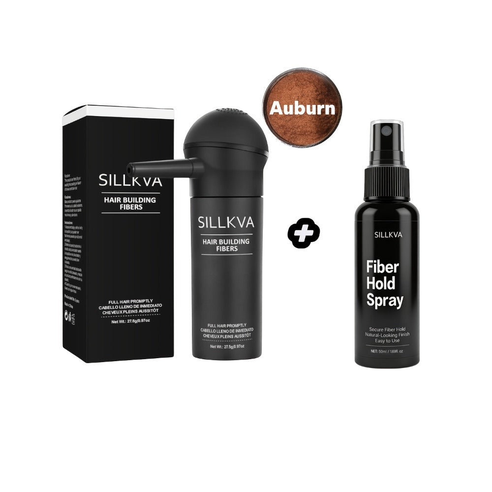 Hair Fibers Spray Applicator Kit Instant Thickness for Thinning Hair & Bald Spots SILLKVA for Makeup, Travel and Everyday Van