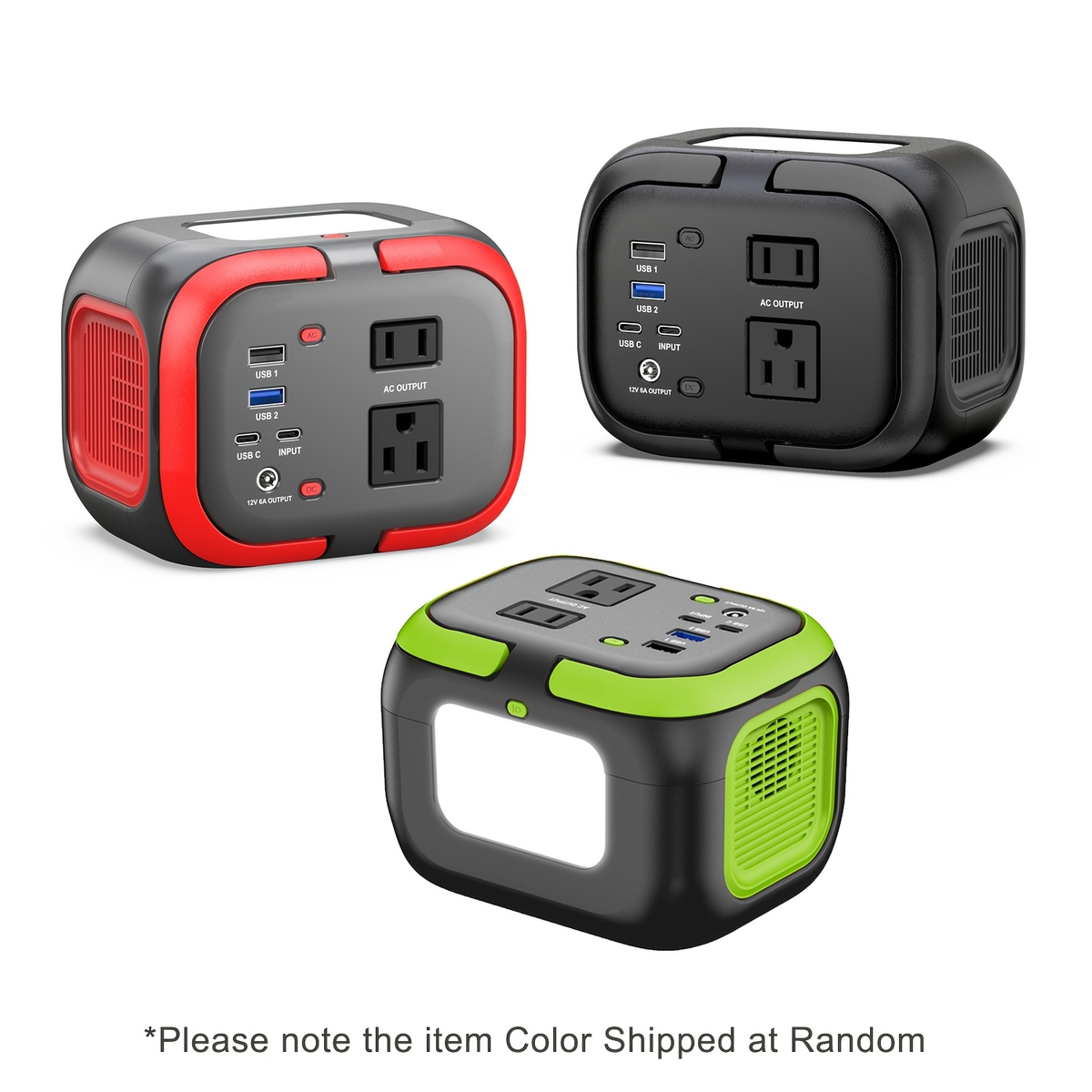 Portable Power Station 120W 97.68Wh Solar Generator with AC Outlet USB-A USB-C DC Output Battery Bank for Camping RV Home Eme