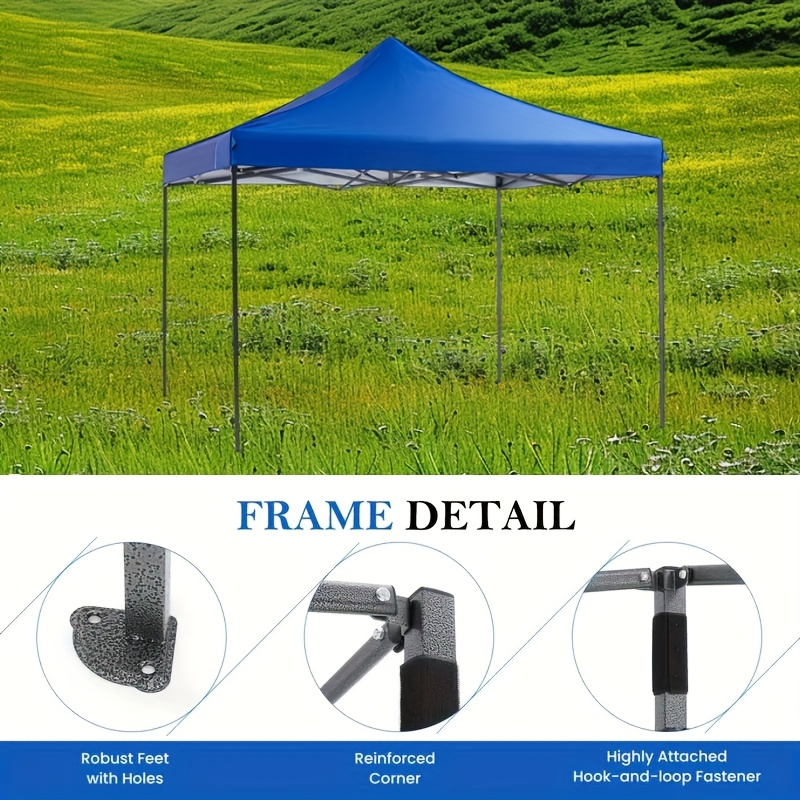 Pop Up Canopy 10x10 Outdoor Sun Shelter Party Tent 100 Sq Ft Shade — image 6
