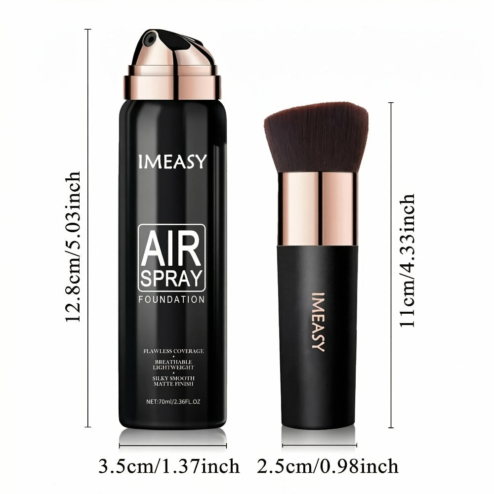 IMEASY 70ml Air-Spray Liquid Foundation and Flat-Top Brush Set in Shade Codes 01, 02 or 03 — image 6
