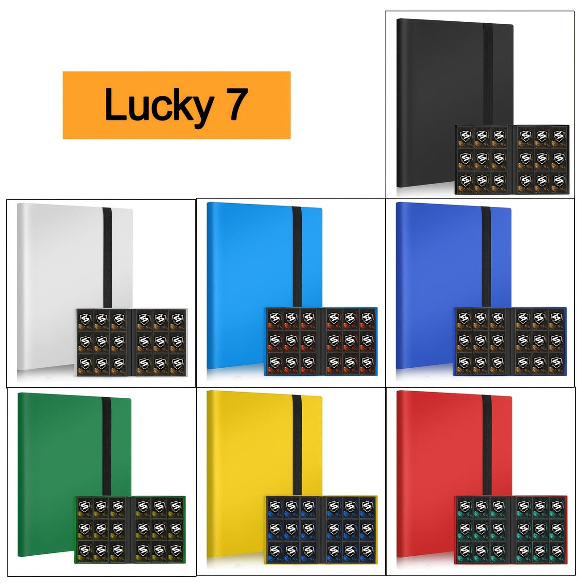 Nine-Pocket Trading Card Binder Bundle with 360-Card Capacity per Binder in Seven-Pack or Ten-Pack Options — image 1