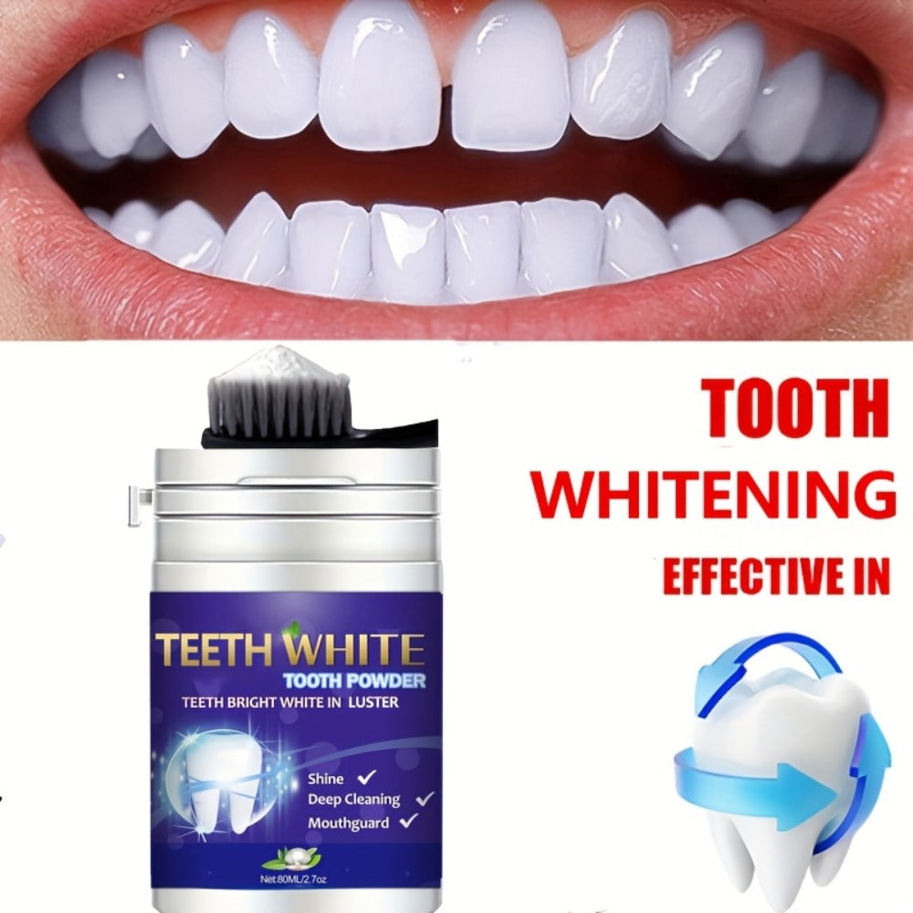 Baking Soda Tooth Powder with Honeysuckle & Mint Extract, Natural Teeth Whitening, Stain Removal & Fresh — image 6