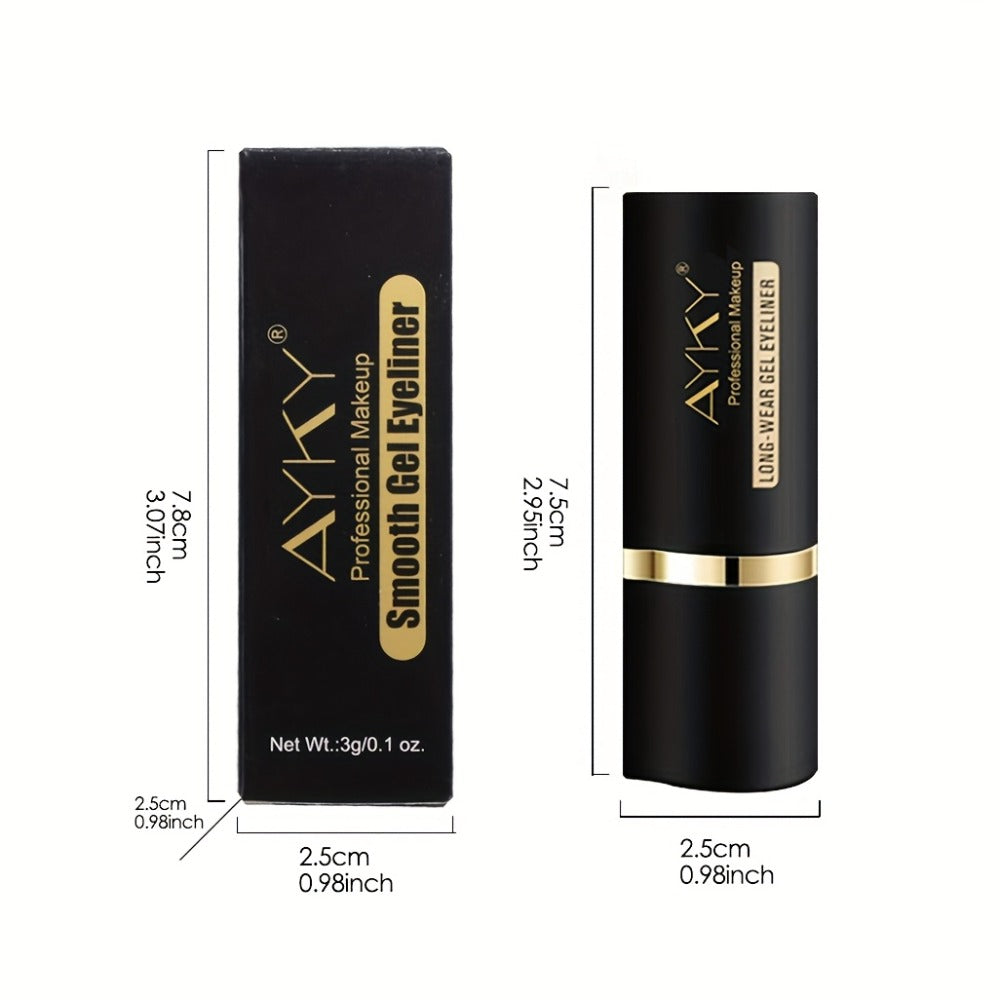 Waterproof Eyeliner Pencil 2-Pack for Women – Smudge-Proof Sweat-Resistant Black Liner, for Makeup, Travel and Everyday Vanit