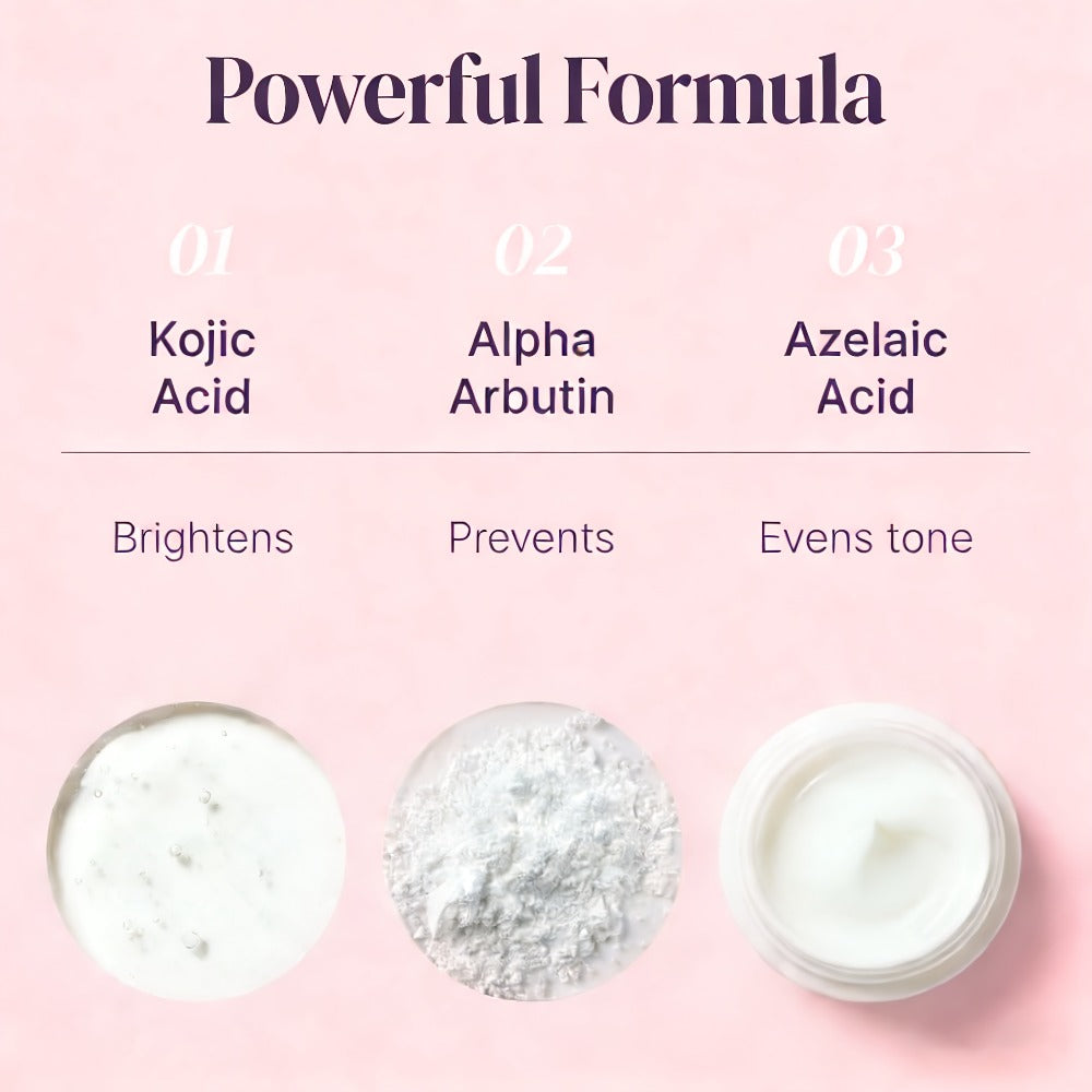 Kojic Acid Cream for Dark Spots – Skin Brightening Face Cream with Vitamin C, Arbutin & Niacinamide, Fades Hyperpigmentation 