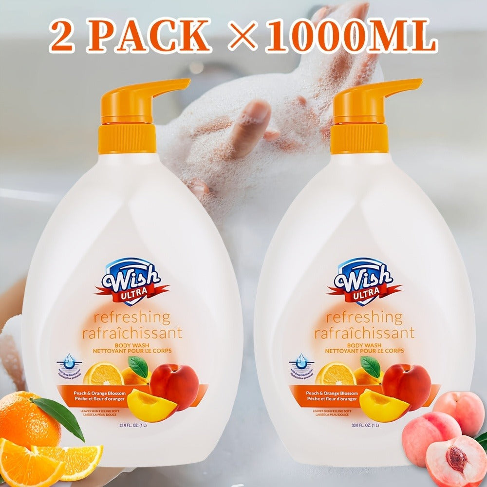 Moisturizing Body Wash 2-Pack 33.8 fl oz Each – Deep Cleansing Shower Gel for Women & Men, Long-Lasting Scent, Hydrating Form