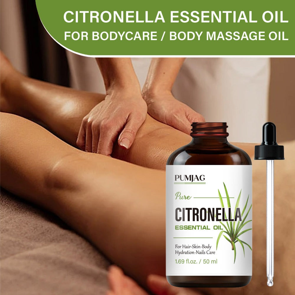 Essential Oil Citronella Non-Alcoholic Formula in 50ml Precision Dropper Bottle for Face, Hair, Nails and Body — image 12