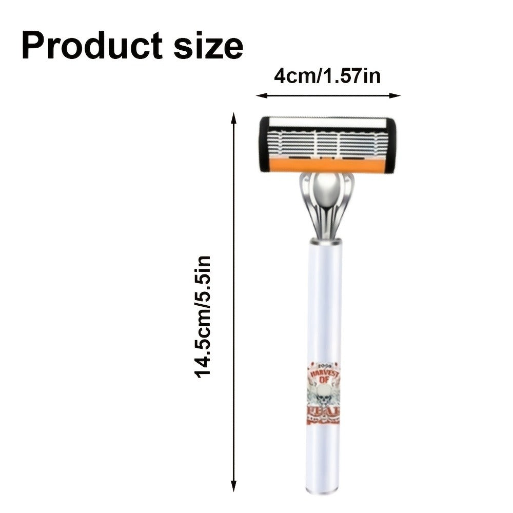 Double Edge Safety Razor Set for Men 72 Blades & 2 Non-Slip Metal Handles – Classic Ultra-Sharp Replaceable Blades for Smooth