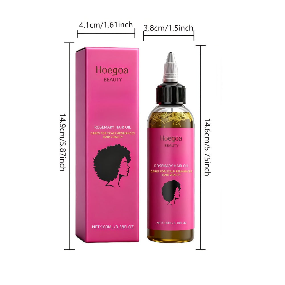 Hair Oil Hoegoa Rosemary Two-Bottle 100ml Gift Set with Pointed Applicators for Hair and Scalp Application — image 5