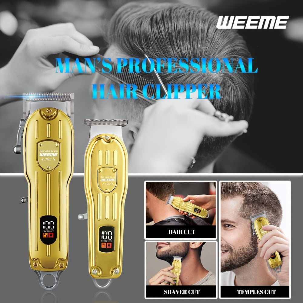 Hair Clippers & Trimmers WEEME Two- or Three-Piece Set with T-Blade, Foil Shaver, USB Charging and Color Options — image 8