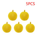 Five-Piece Yellow Hanging Adhesive Fly Ball Set with 3.15-Inch Diameter for Trees and Plant Areas — image 1